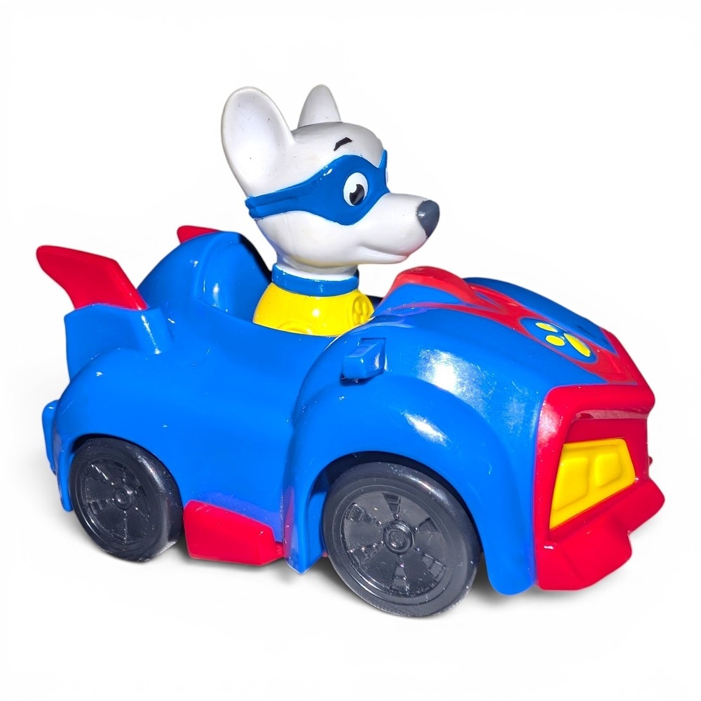 Paw Patrol Super Pup Racer Apollo In Car Vehicle Action Figure RARE